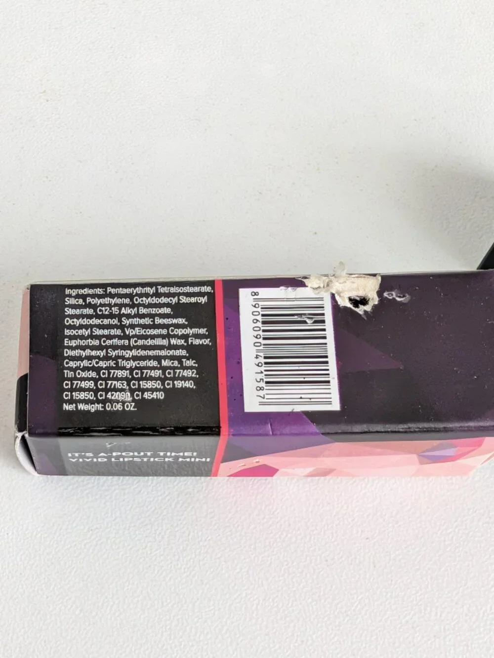 Sugar Its-A-Pout Time Vivid Lipstick Mini Better Call Salmon 09 New with Box